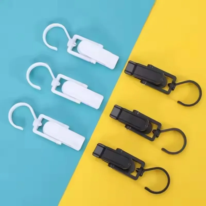 

1PCS Durable Curtain Hat Drying Clip Clothes Hat Clip Multi-purpose Hat Clip Display Hook Bathroom Tools for Household