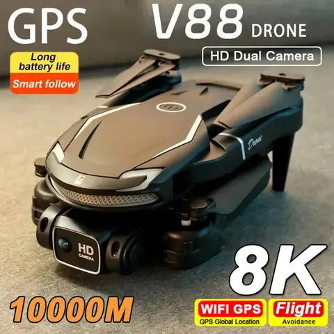 For MIJIA V88 Drone 8K 5G GPS Professional HD Aerial Photography Remote Control Aircraft HD Dual Camera Quadcopter Toy UAV