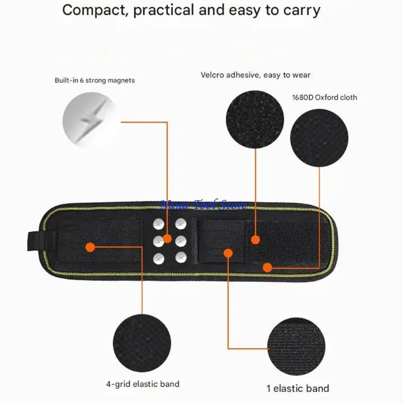 31GJ Wristband For Tool Storage Belt Adjustable Workband For Electricians