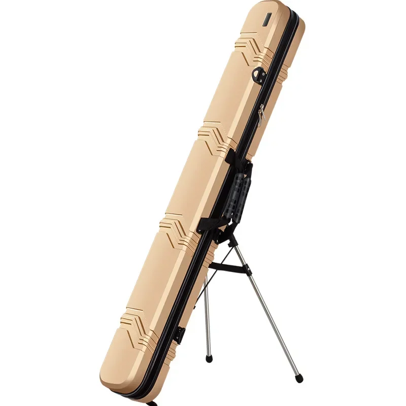 

125/130CM Portable Fishing Rod Bag Waterproof Fishing Gear Bag ABS Hard Shell High Capacity Fishing Bag Thicken Reel