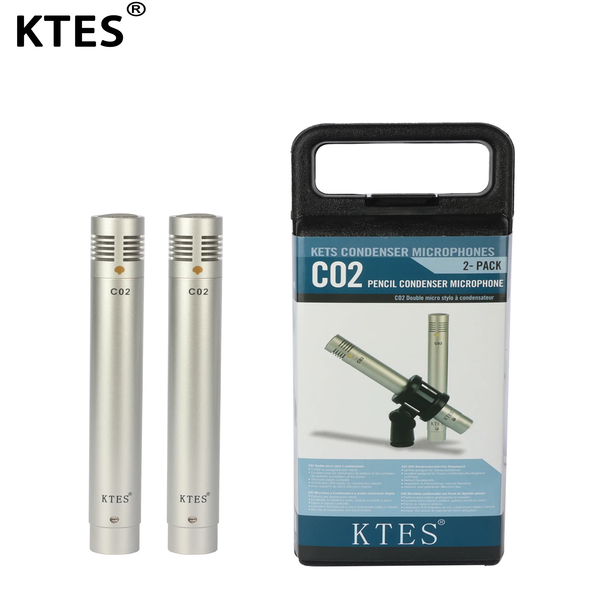 

C02 одна пара конденсаторных подвесных карандашей с малой диафрагмой, противоударный зажим, микрофон для фортепиано, тип карандаша, инструмент c02