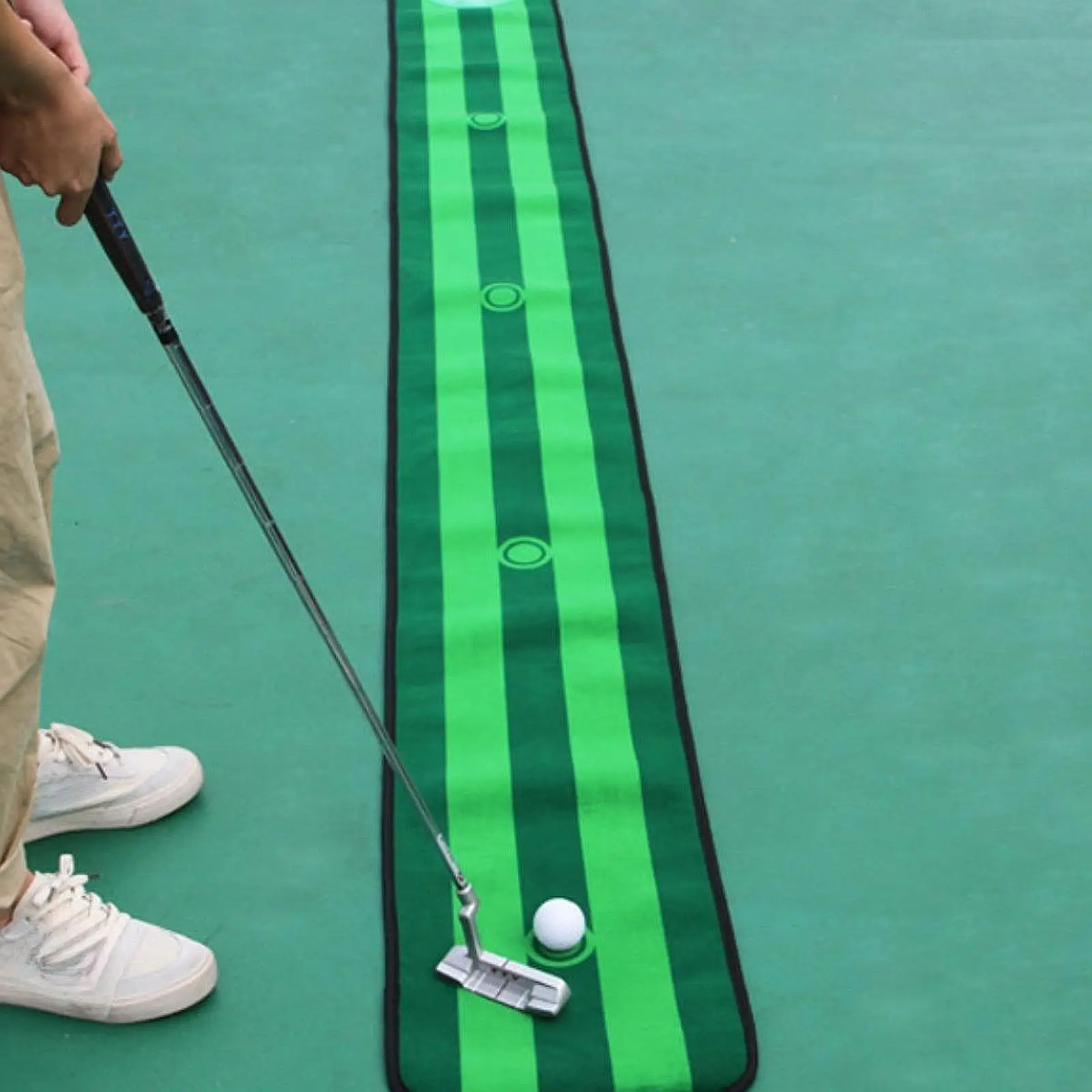 

Golf Putting Mat, Golf Training Equipment Golf Hitting Mat Professional Golf Practice Mat Golf Mat for Home Office Backyard