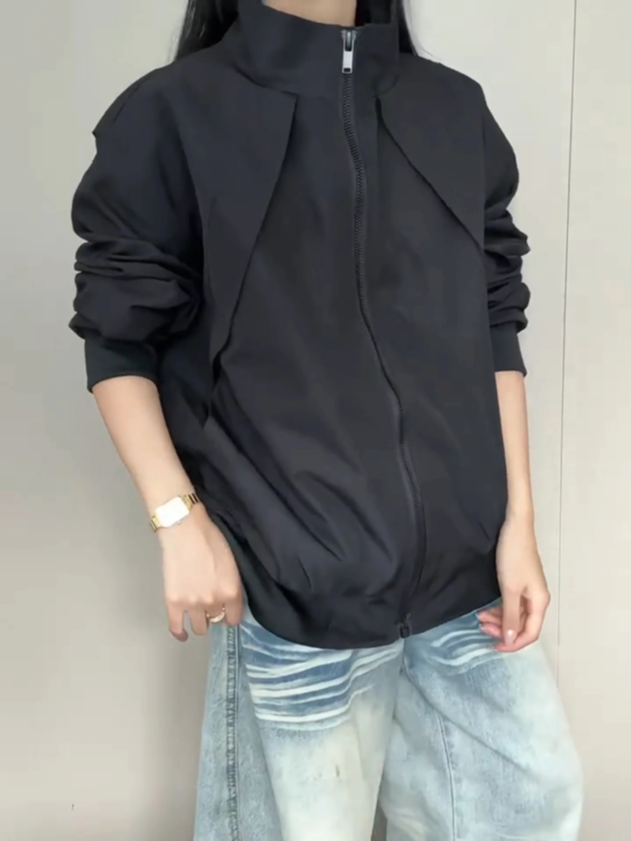 

Мужская летная куртка, ветрозащитная, водонепроницаемая, свободная посадка, из полиэфирного волокна, антимикробное, Bla Samurai, свободная страница, структура пальто