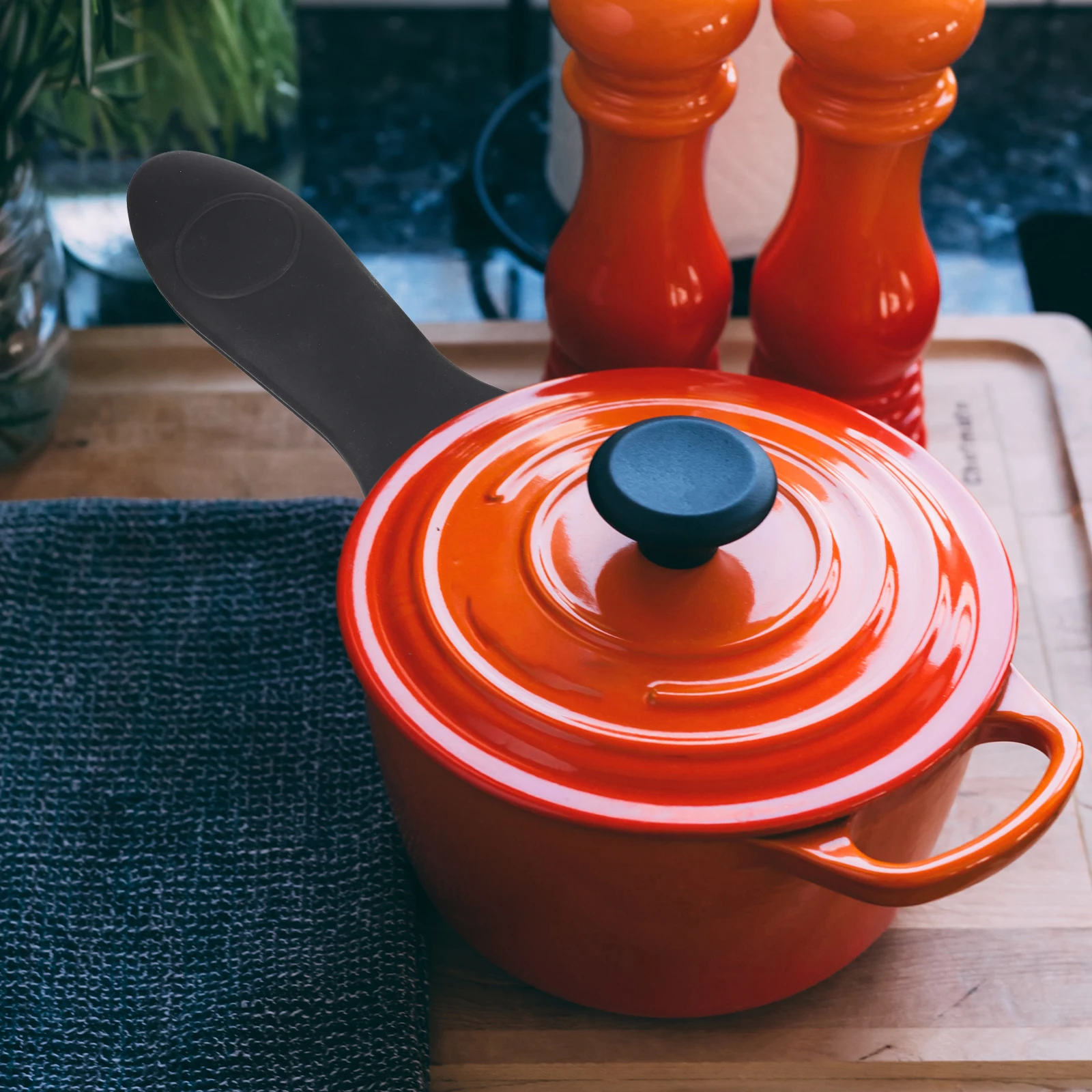 

2Pcs Silicone Insulation Pot H Covers Hot Holders AntiScald NonSlip Thick Grips Pan H Cookware Pads Kitchen Bar Utensils