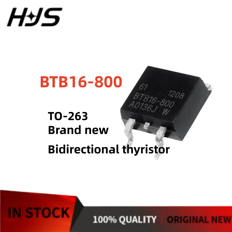 10-20-30PCS BTB16-800 BTB16800 BTB16 800 TO-263 800V 16A Bidirectional thyristor 100% NEW