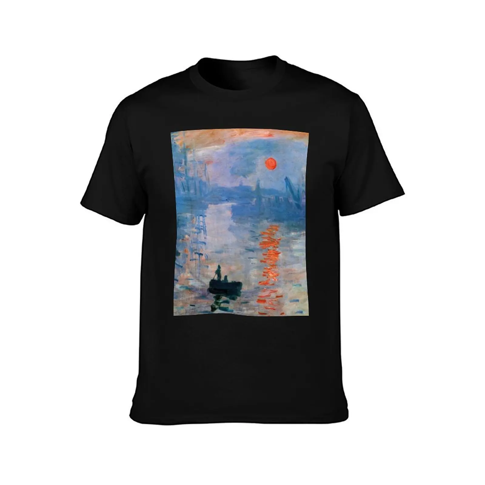 Impression, Sunrise 1872 | Monet T-Shirt No Iron Casual Short Sleeve Top T-Shirt