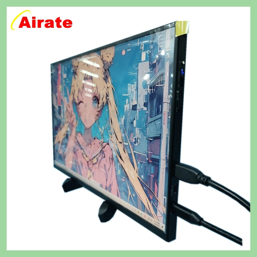 Monitor IPS portabel 14 inci, layar 1080 P 1920*1080 Panel Game USBC HDMI cocok untuk ponsel pintar Laptop Switch PS4 XBOX