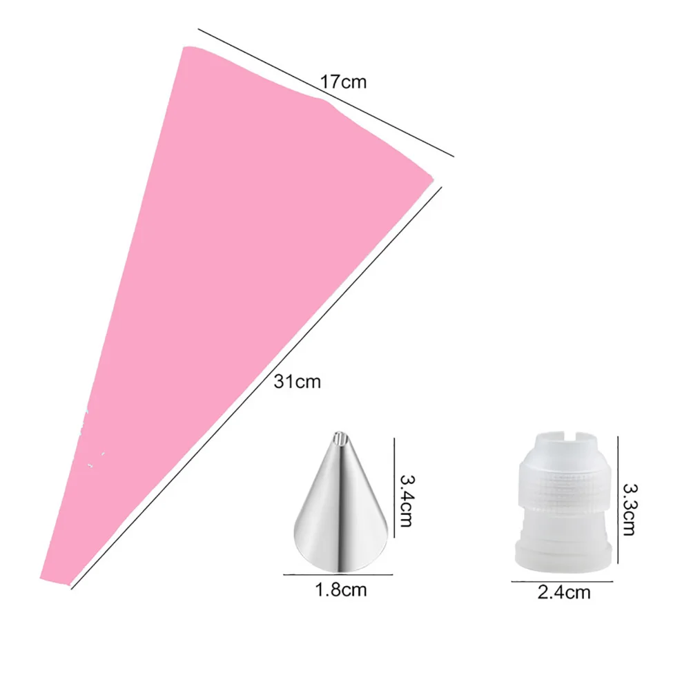 Cake Tools Kit Home Mancraftship DIY Tool Accessories With 24pcs Stainless Steel Frosting Tips Set