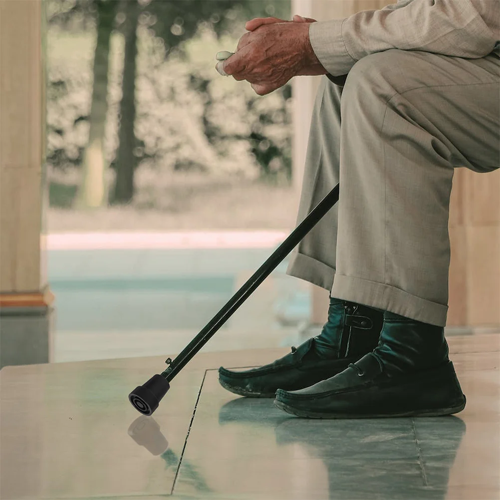 

2Pcs Durable Non-Slip Rubber Foot Covers for Walking Canes Crutches Hiking Poles 19mm Replacement Tips Shock Absorption