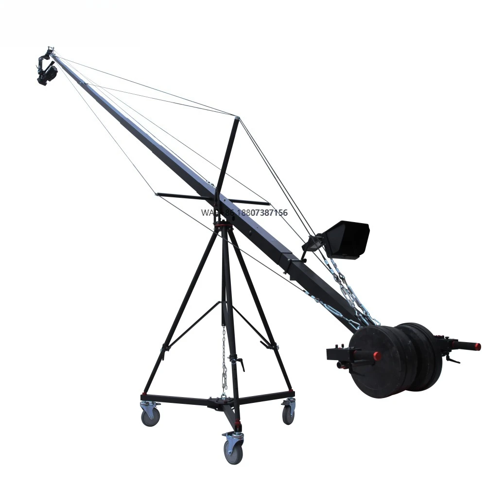 

fishing rod SF-8 telescopic rocker crane electric PTZ controller rotating shooting stabilizer display.