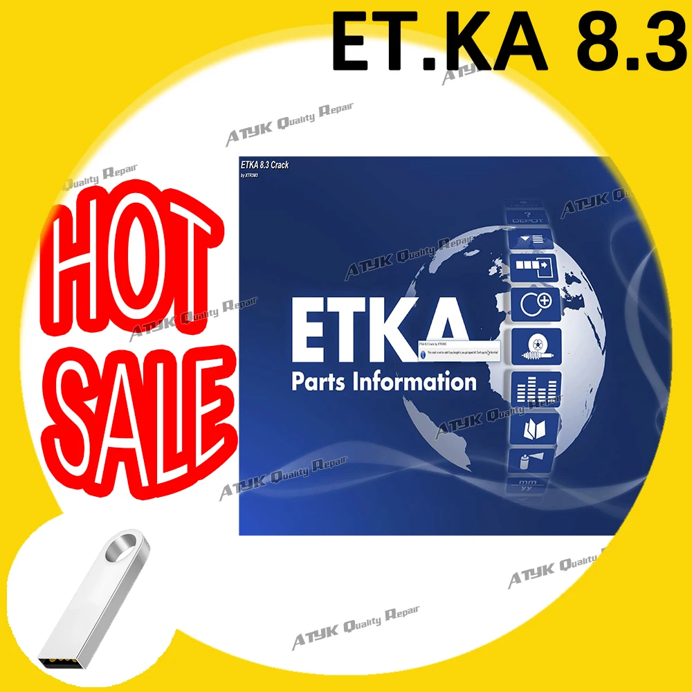 

8.3 ETK.A win Auto Repair Software etk.a V8.3 car tools ET-KA 8.3 for A-udi for V-W Group Vehicles Electronic Parts Catalog NEW