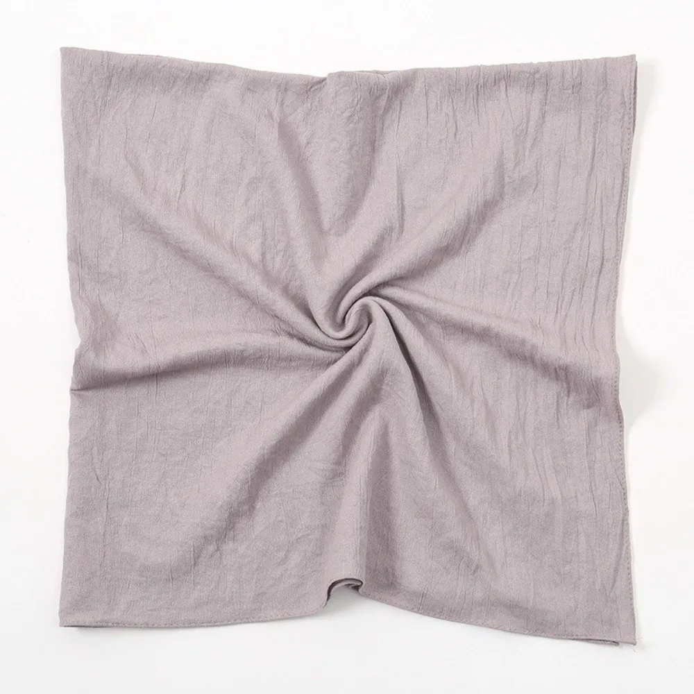 

New Solid Color Square Scarf 90*90cm Casual Shawl Hijab Scarf Women