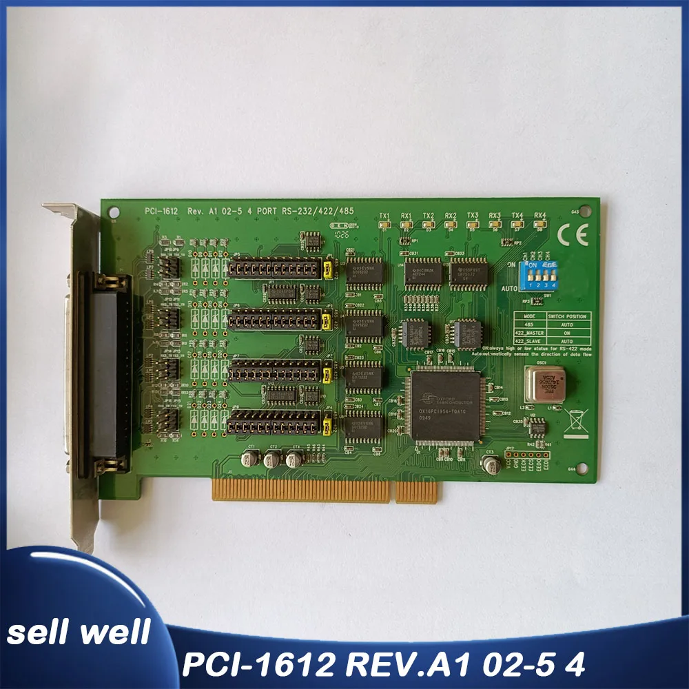 

For ADVANTECH Serial communication card PCI-1612 REV.A1 02-5 4 PORT RS-232/422/485