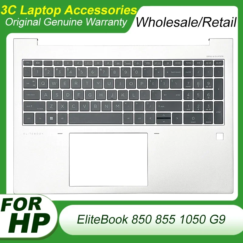 

Original New for HP EliteBook 850 855 G9 1050 G9 Laptop Palmrest Upper Cover Top Case Keyboard Backlight Replacement N13904-001