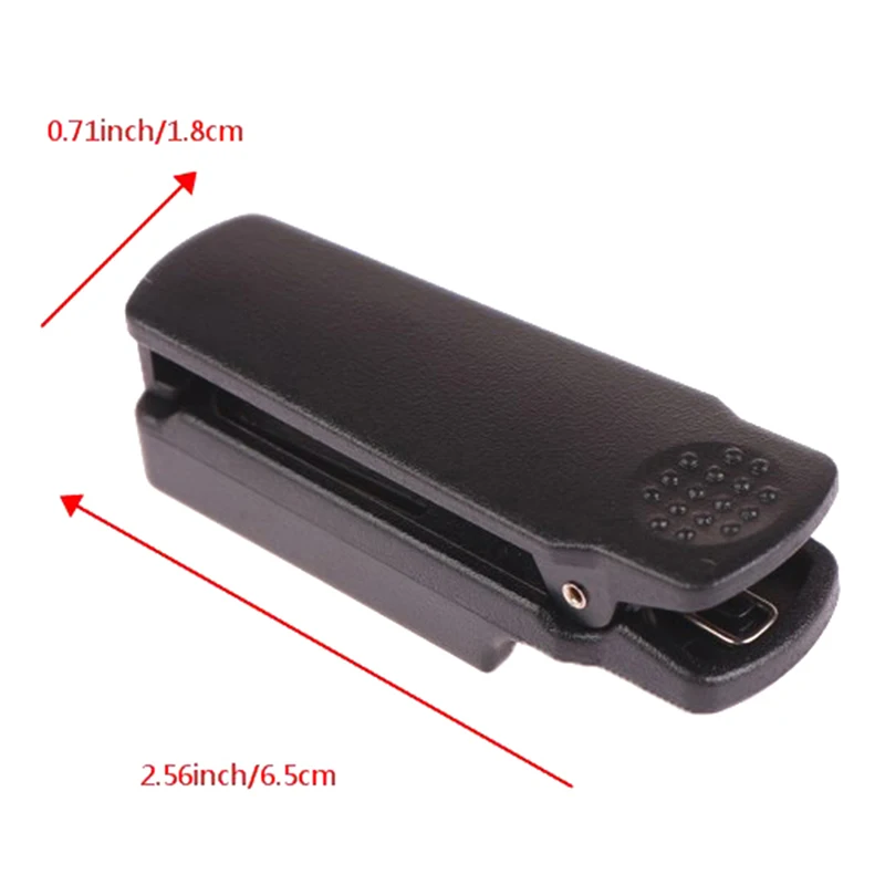 Interphone Belt Clip para rádio bidirecional, plástico Walkie Talkie, gancho braçadeira, substituição preta para BF-A58, UV-9R, GT-3WP, UV-XR, 1 PC