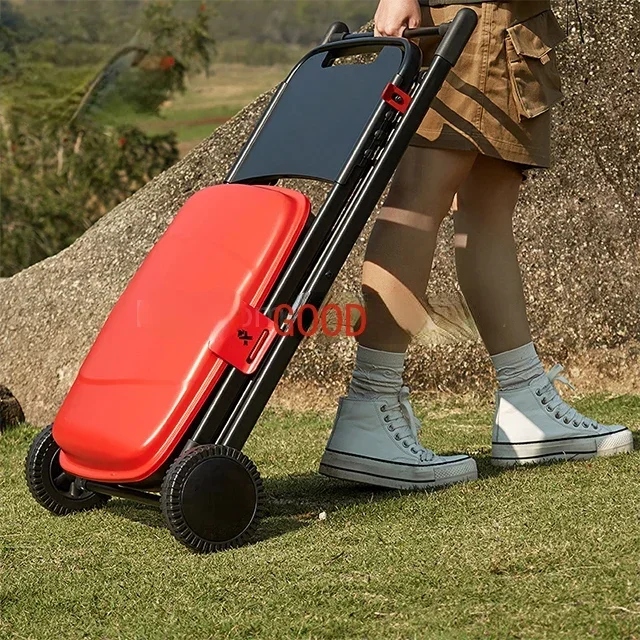 Садовые портативные складные грили для кемпинга на открытом воздухе для барбекю с тележкой, угольный гриль для барбекю