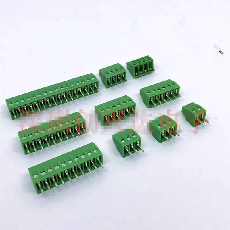 

20pcs 2 Poles 3Poles 2.54mm/0.1" PCB Universal Screw Terminal Block