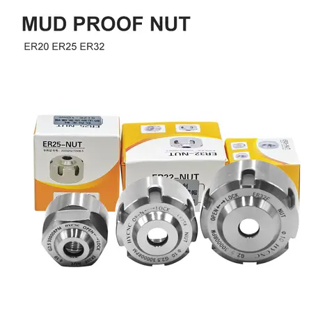 고정밀 ER 척 너트, 마더 밀링 클램핑 너트, CNC 밀링 커터, 밀링 머신 타각기, ER20, ER25, ER32