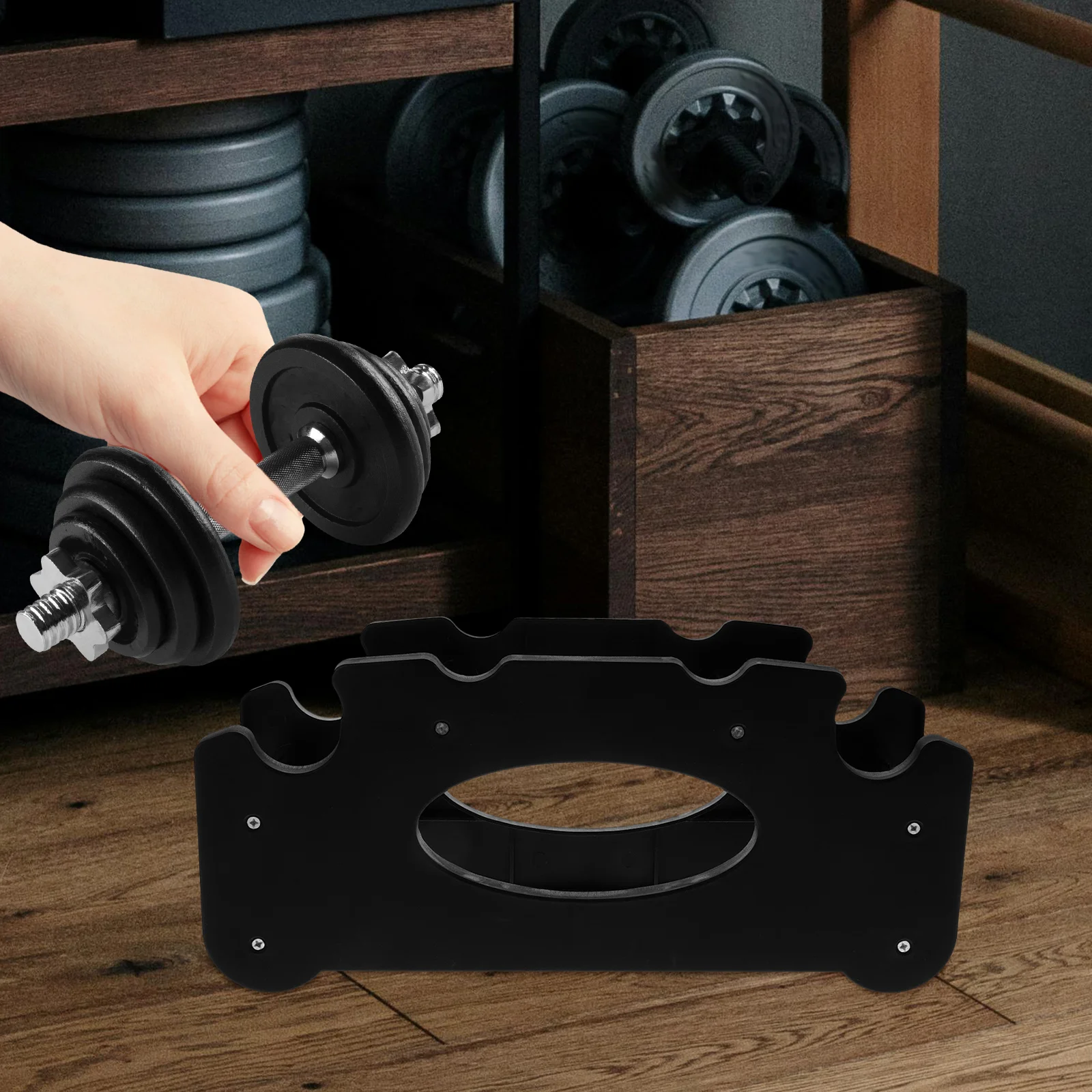 Dumbbell Rack Stand Gym Storage Small Dumbbells Weight Holder for Accessory Floor Bracket Organizer