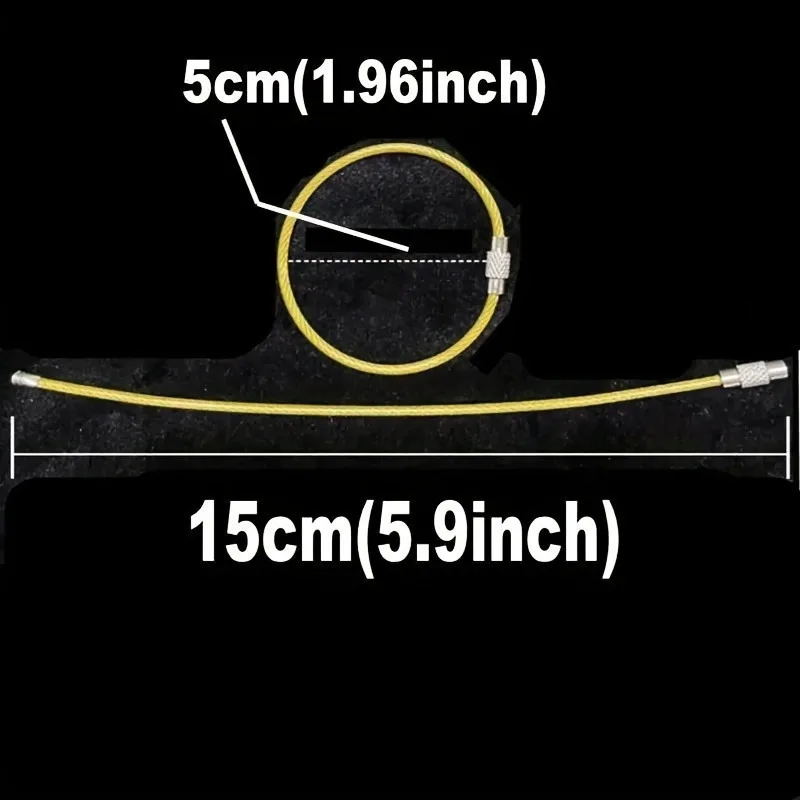 5 Stück Edelstahl-Schlüsselanhänger, Schnellverschluss-Karabiner-Clip für Autoschlüssel, Outdoor, Wandern, Camping, rostfreier Metall-Schlüsselanhänger – Detail 4
