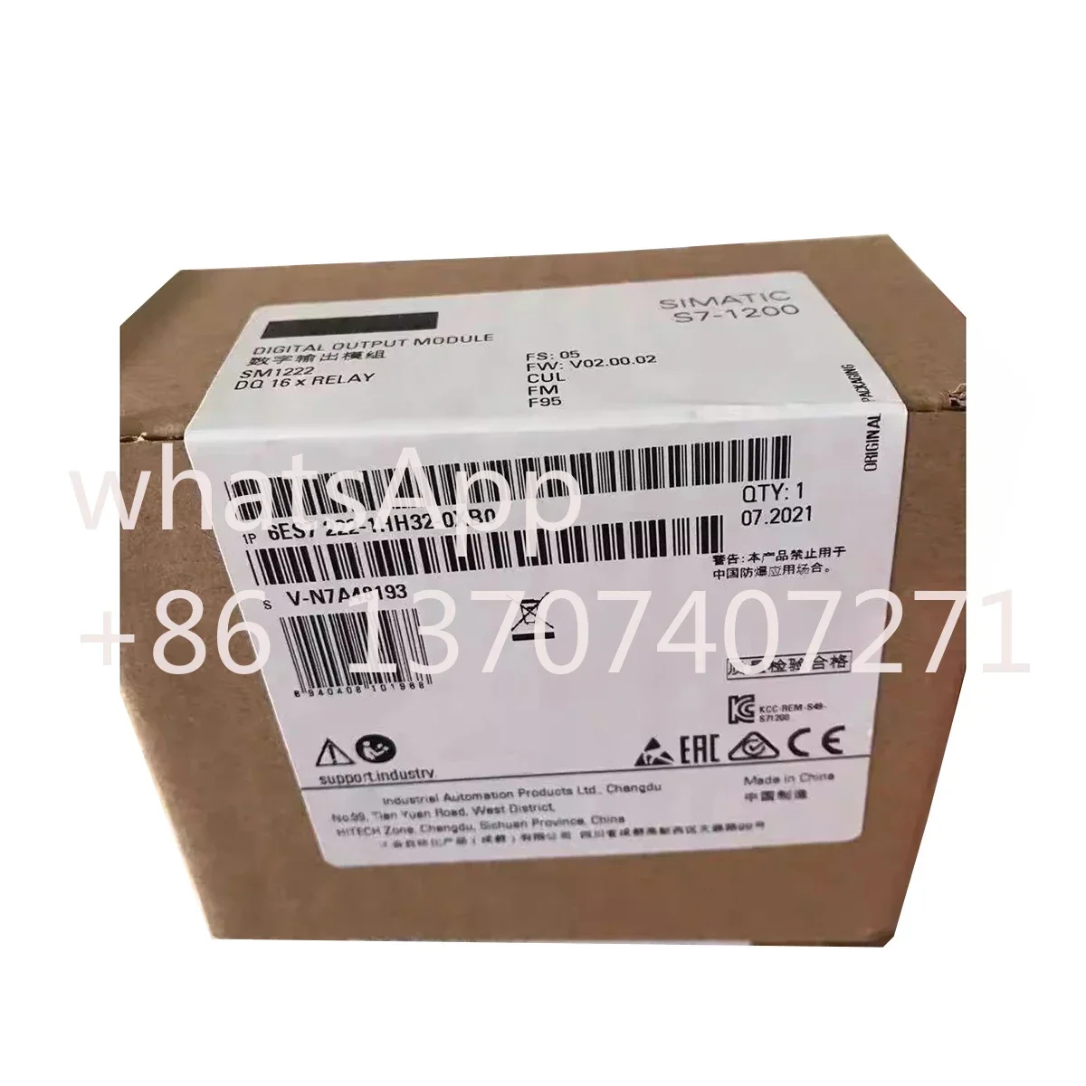 6ES7222-1HH32-0XB0 6ES7222-1BF32-0XB0 6ES7222-1BH32-0XB0 6ES7222-1XF32-0XB0 6ES7222-1HF32-0XB0 PLC جديد الأصلي ضمان لمدة سنة واحدة