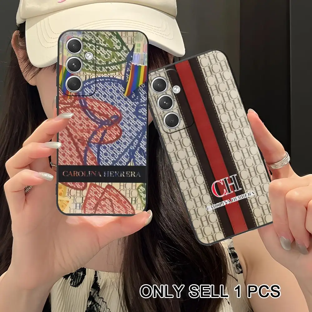 Pretty CH Phone Case for Samsung Galaxy S26 S25 S24 S23 S22 S21 S20 Note20 Plus FE Ultra Soft TPU Shockproof Cover