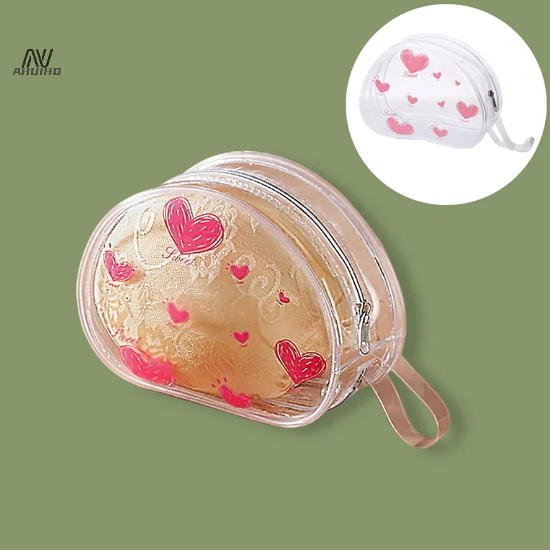 PVC Transparent Chest Patch Storage Bag Doll Storage Outdoor Dust Bag Waterproof Cosmetics Organizer Box Thicken Wallet