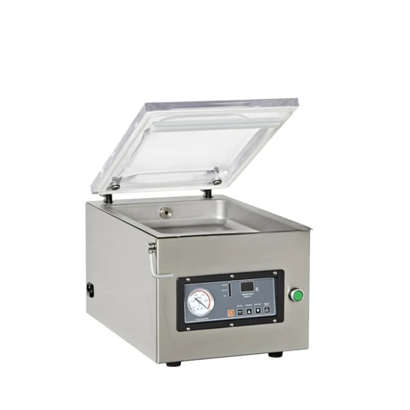 VM300TE/A Semi Automatic Single Chamber Dry Chicken Meat Food Nitrogen Gas Flushing Vacuum packager Packing Machines