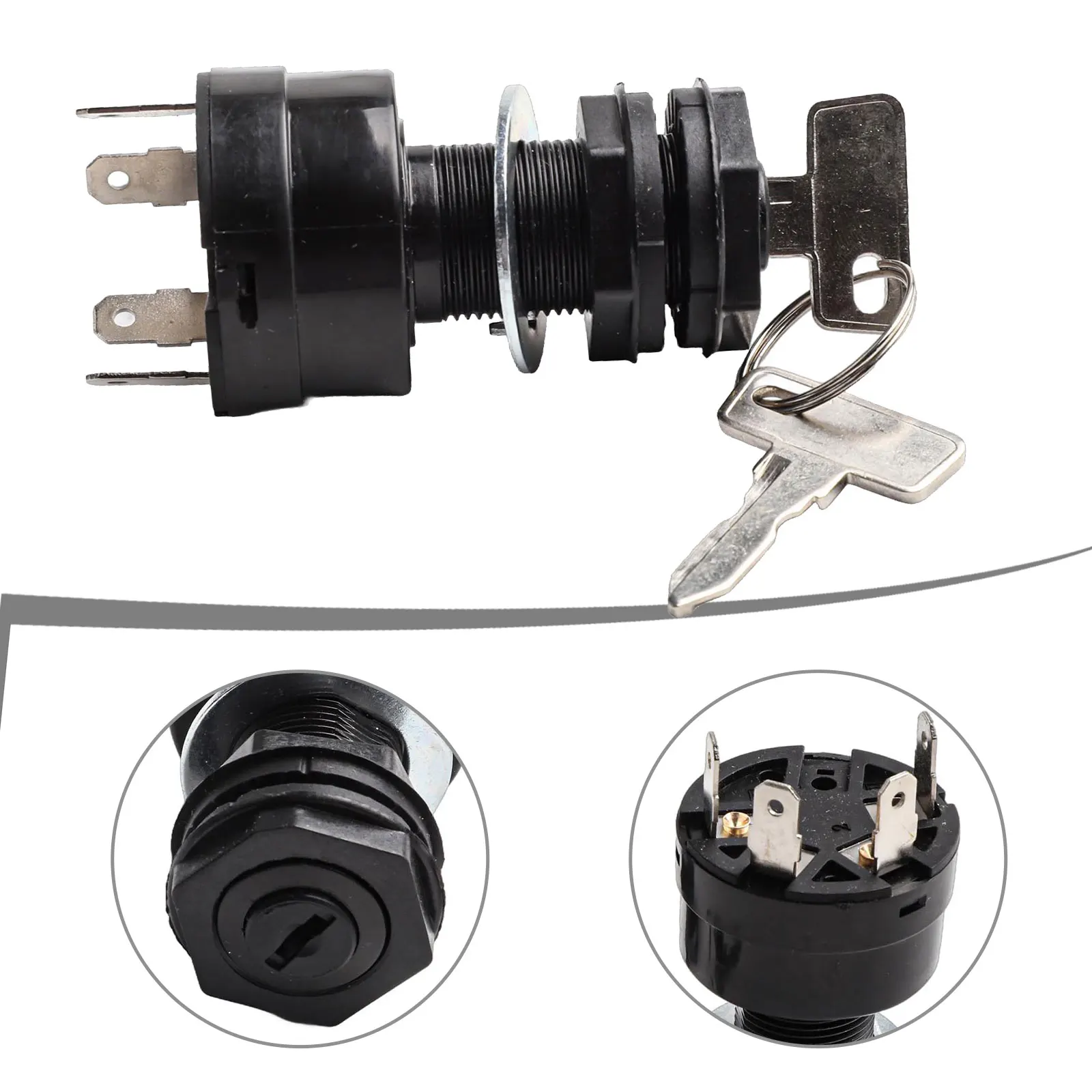 

102515101 Key Switch Ignition Key Switch Reliable Ignition Switch Convenient And Easy To Use As Shown In The Picture