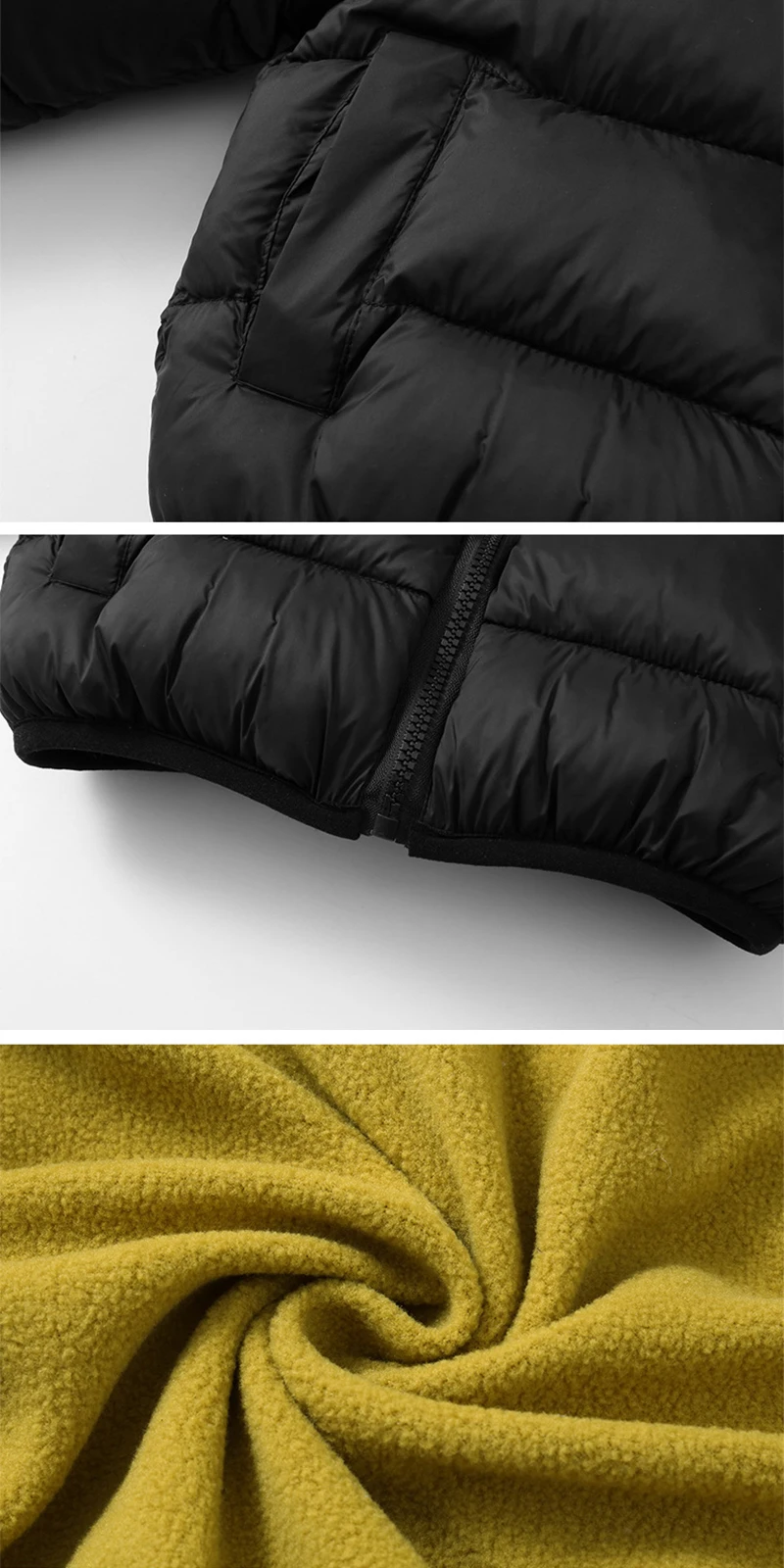 Herbst-Winter Dicke Warme Jungenjacke Beidseitig Tragbar Einfarbiger Fleece-Kapuzenmantel für 2-6-Jährige Kinder Geburtstagsgeschenk – Detail 10