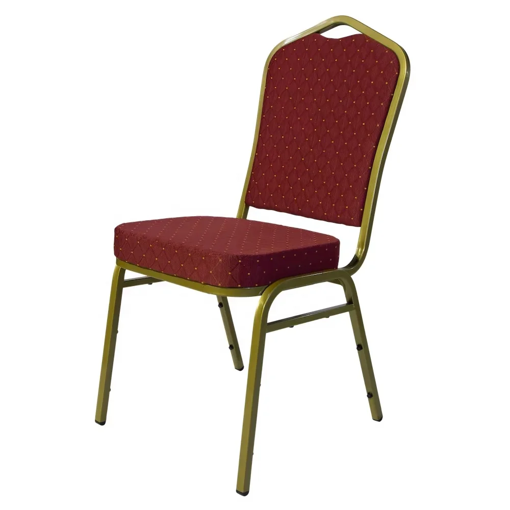 

Luxury Stackable Metal Fabric Hotel Conference Chair Banquet Chair Wedding Events Chair