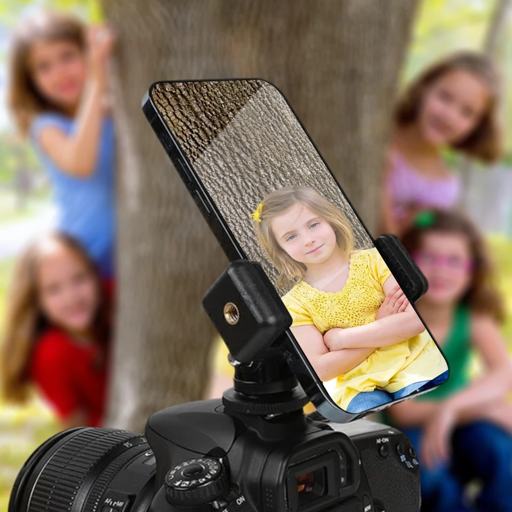 Handy Stativ Mount Adapter Kamera Blitzschuh Halterung Smartphone Stativ Halterung 360 Grad Drehbar