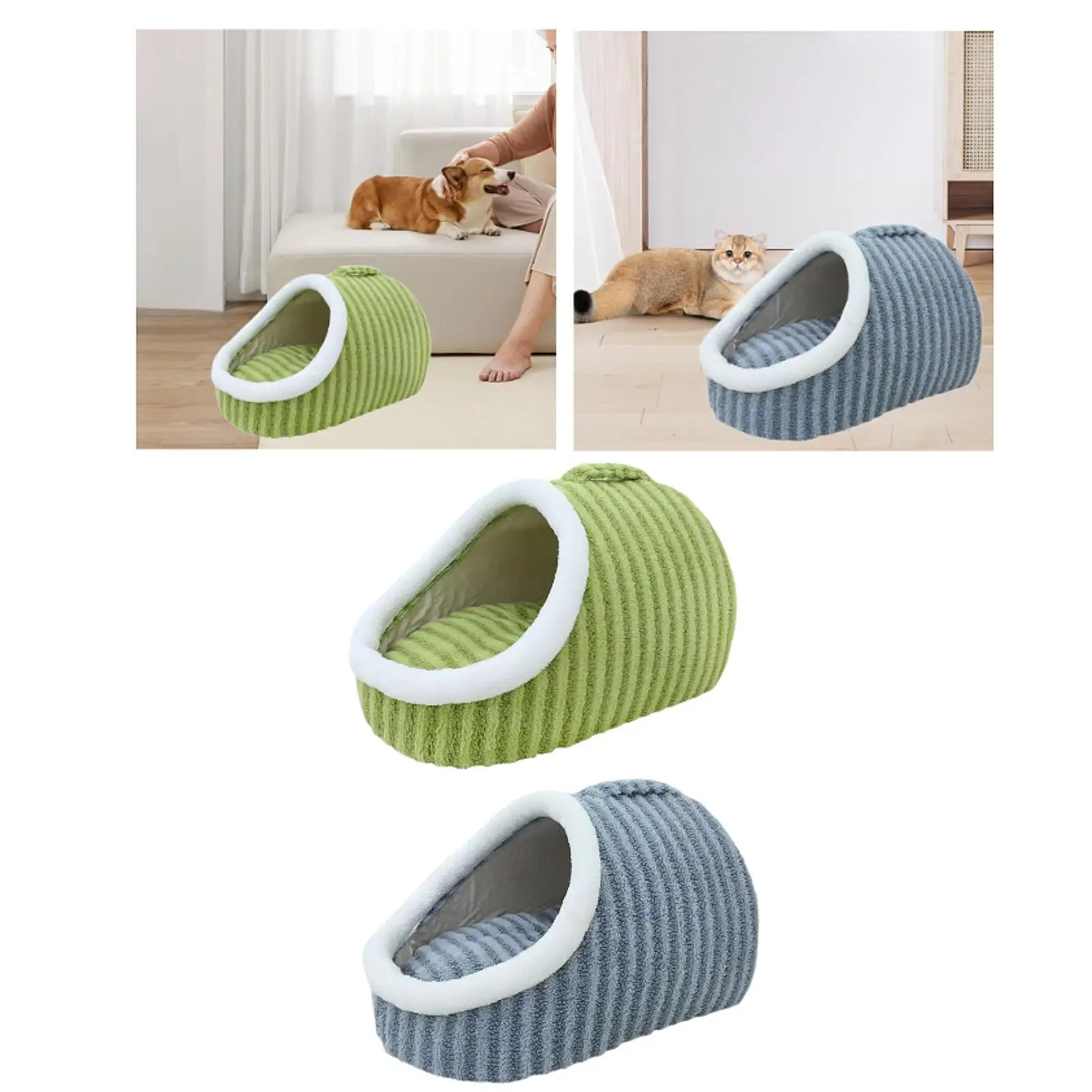 Cama de canil com aquecimento automático para casa de cachorro e gato para inverno ao ar livre