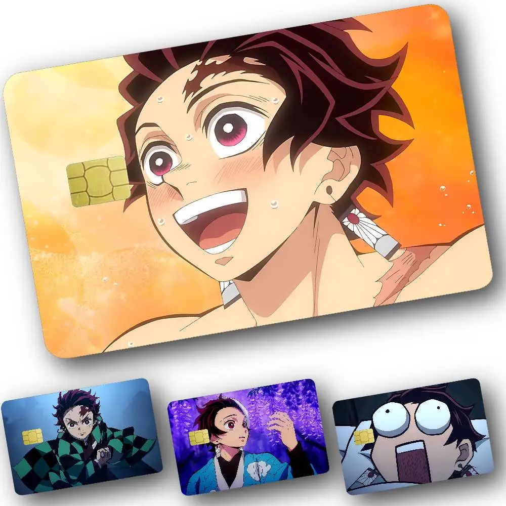 

Anime T-Tanjiro Kamado Card Stickers For Debit Credit Card Spend Or Save Shell On Off Ultra Thin No Fade Sticker Skin Cover Fil