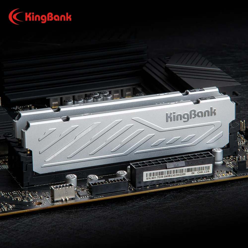 KingBank KJXS DDR4 سلسلة مبدد حرارة فضي 8 جيجابايت / 8 جيجابايت × 2 / 16 جيجابايت / 16 جيجابايت × 2 / 32 جيجا 3600 ميجا هرتز XMP طقم ثنائي القناة عالي السرعة وذاكرة الوصول العشوائي للكمبيوتر #3