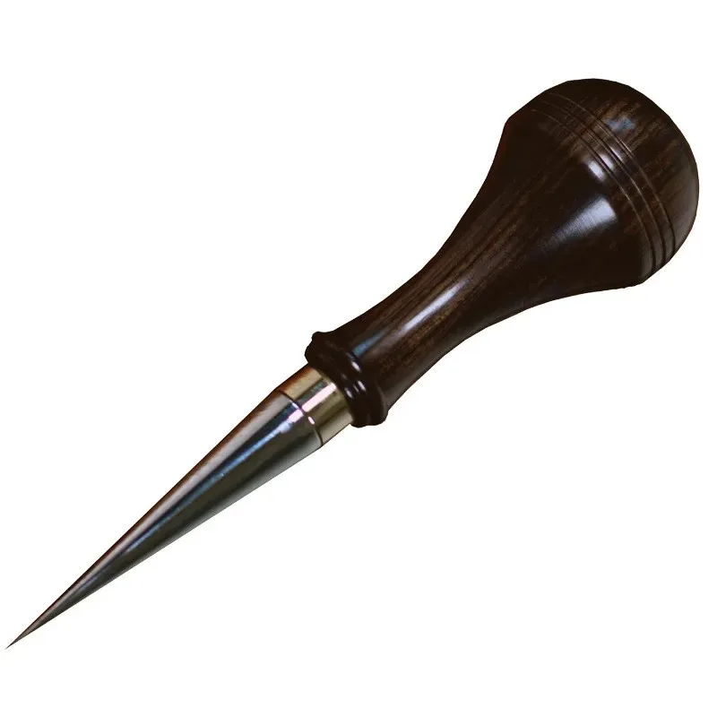 

Leather Hole Expanding Cone DIY Handmade Leather Craft Round Punch Hole Expanding Tool Stainless Steel Head Wooden Handle