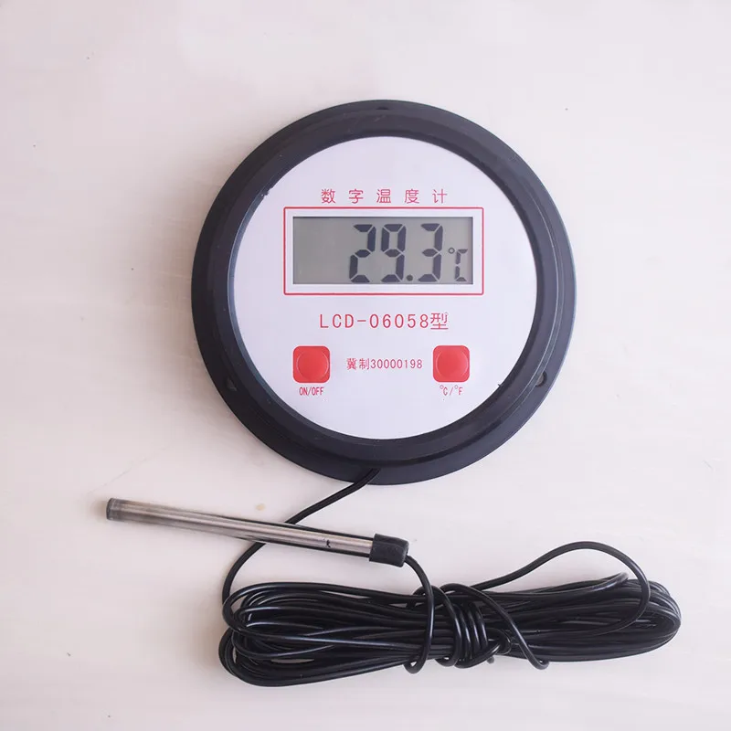 1 Pcs High Temperature Industrial Boiler Electronic Digital Thermometer Water Temperature Meter With Probe Thermometer