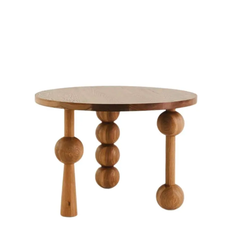

Современный минималистичный деревянный круглый обеденный стол для гостиной