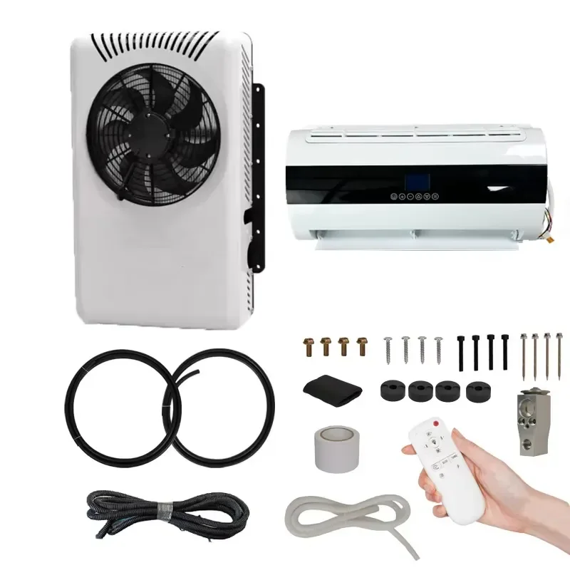 for Wholesale 12V 24V Vertical Split Electric Car Air Conditioner RV Parking AC Unit
