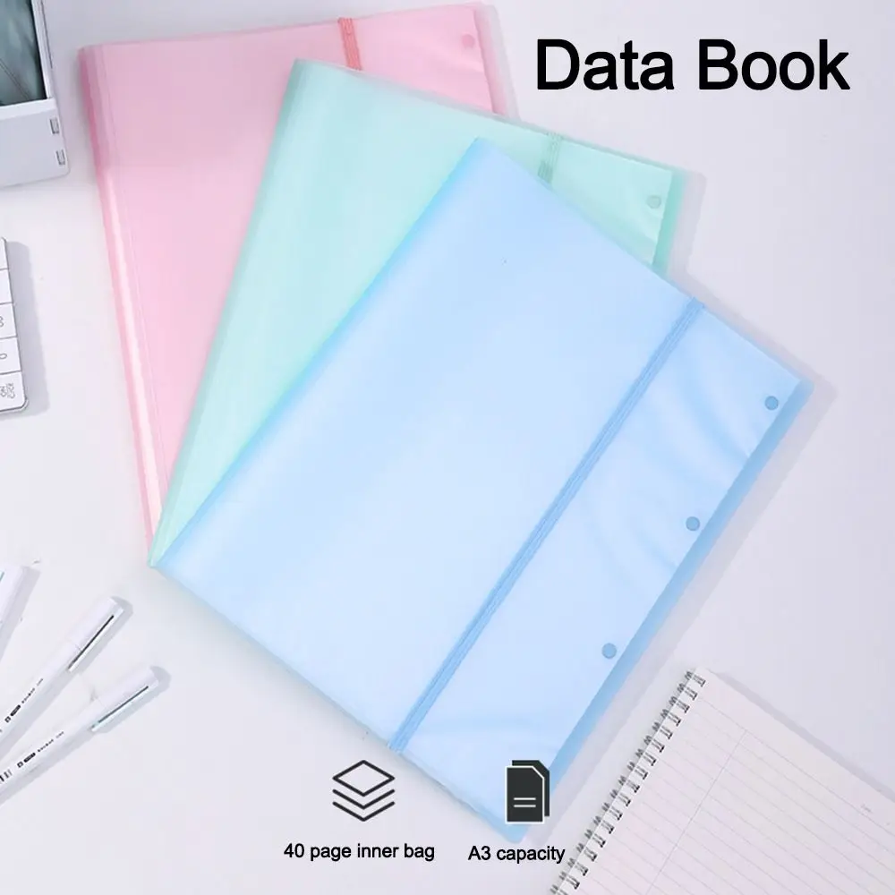 

Durable Strap Desig A3 File Folder Multifunction Waterproof Exam Paper Storage Clip File Contract Folder School Office