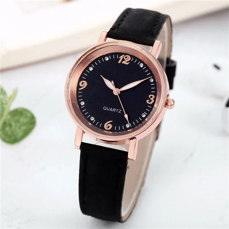 Watches for Women Leather Band Luxury-Watches Quartz Wristwatches Casual Bracelet Luminous Leisure Leather Belt Watch for Women