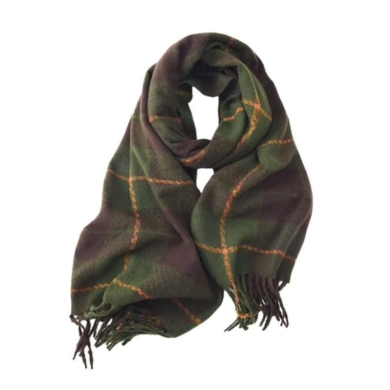 Christmas Plaids Blanket Winter Scarf Warm Large Tartan Wrap Oversized Shawl