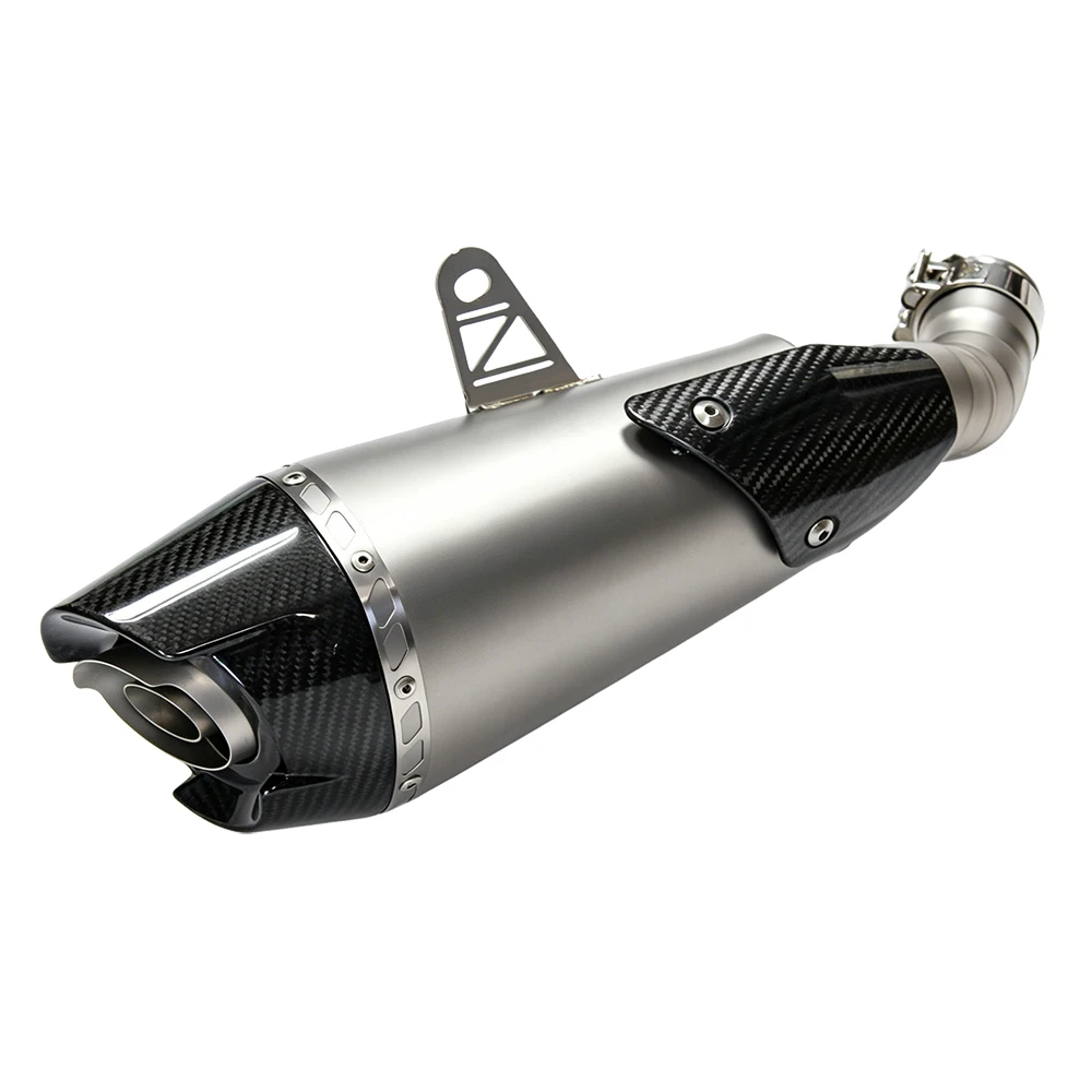 Motorcycle Exhaust Muffler Escape Systems Tube Header Front Link Pipe Slip On For Kawasaki Z900 2017-2021 for Alpha AT2 zx4r zx4