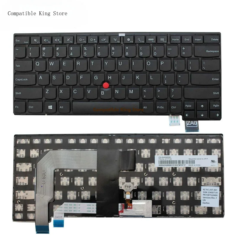 d+Laptop Replacement Keyboard for Lenovo ThinkPad T460s T470s (Not Fit T460 T460p T470 T470p) Laptop No Backlight