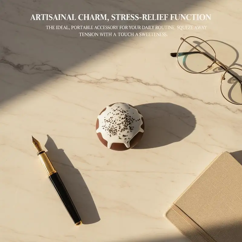 Squeeze Stress Relief Toy Simulation Chocolate Cream Dessert Slow Rebound Soft Fidget Toy for Party Favors Kids Adults Gifts