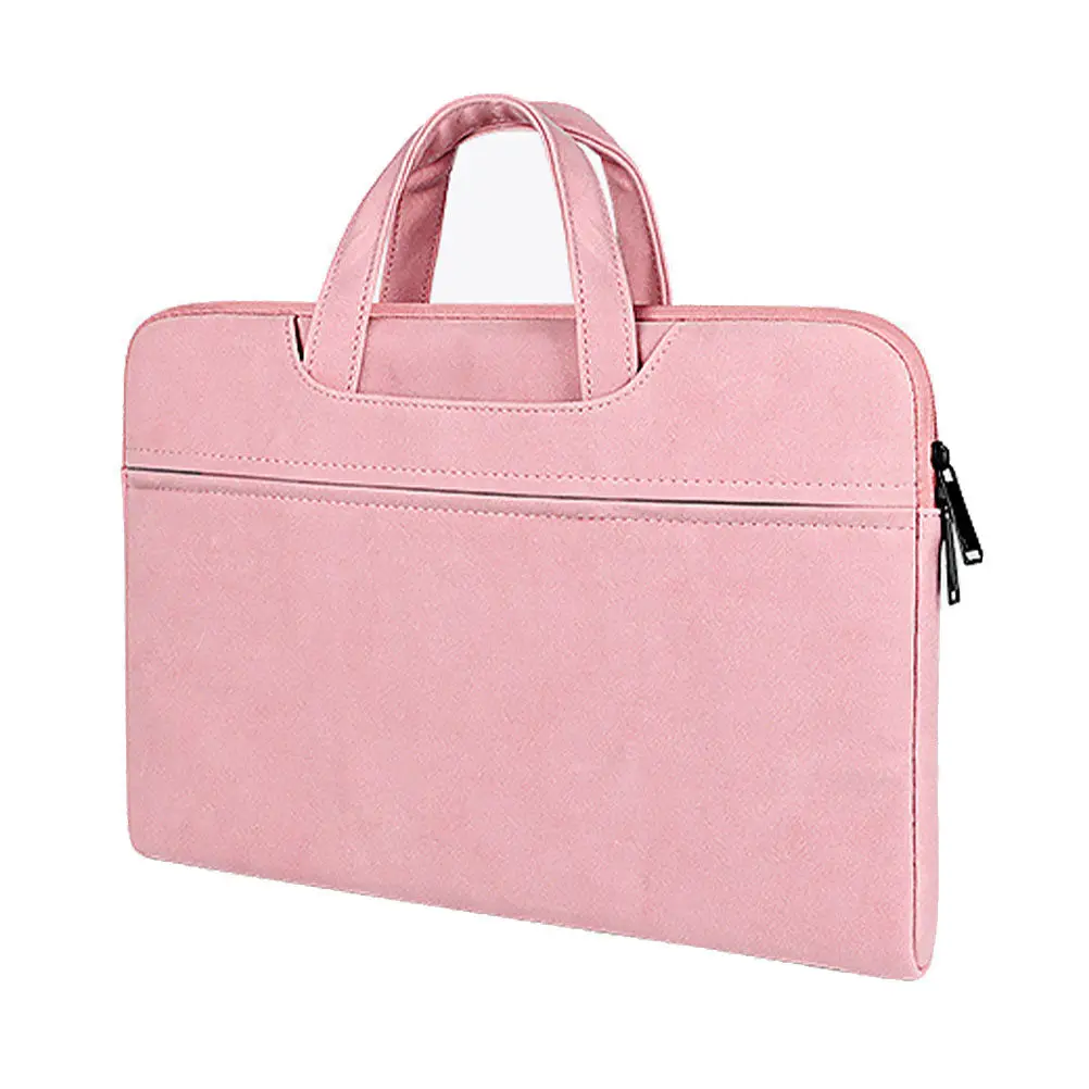 13.3 Inch Laptop Sleeve Bag PU Lightweight Protective Laptop Carrying Bag for Business Student Travel Storage