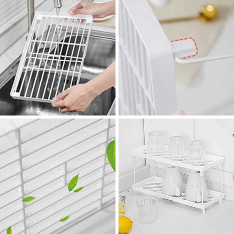 Folding Shelf Storage Rack Kitchen Bathroom Folding Cabinet Storage Rack Kitchen Novelty Accessories Item Organizer