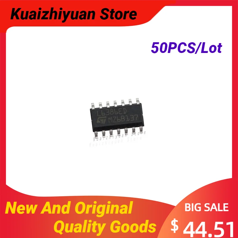 50PCS/Lot New And Original L6386ED013TR SOP14 L6386ED High And Low Voltage Driver Chip A Maximum Voltage 600V Quality Goods