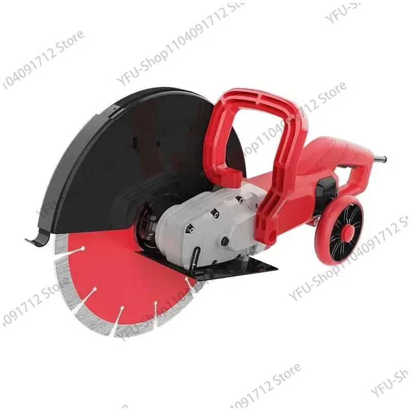 Portable Wall Slotting Machine Concrete Water-cooled Dust-free Large Single Slot High Power Road Stone Cutting Machine 220V