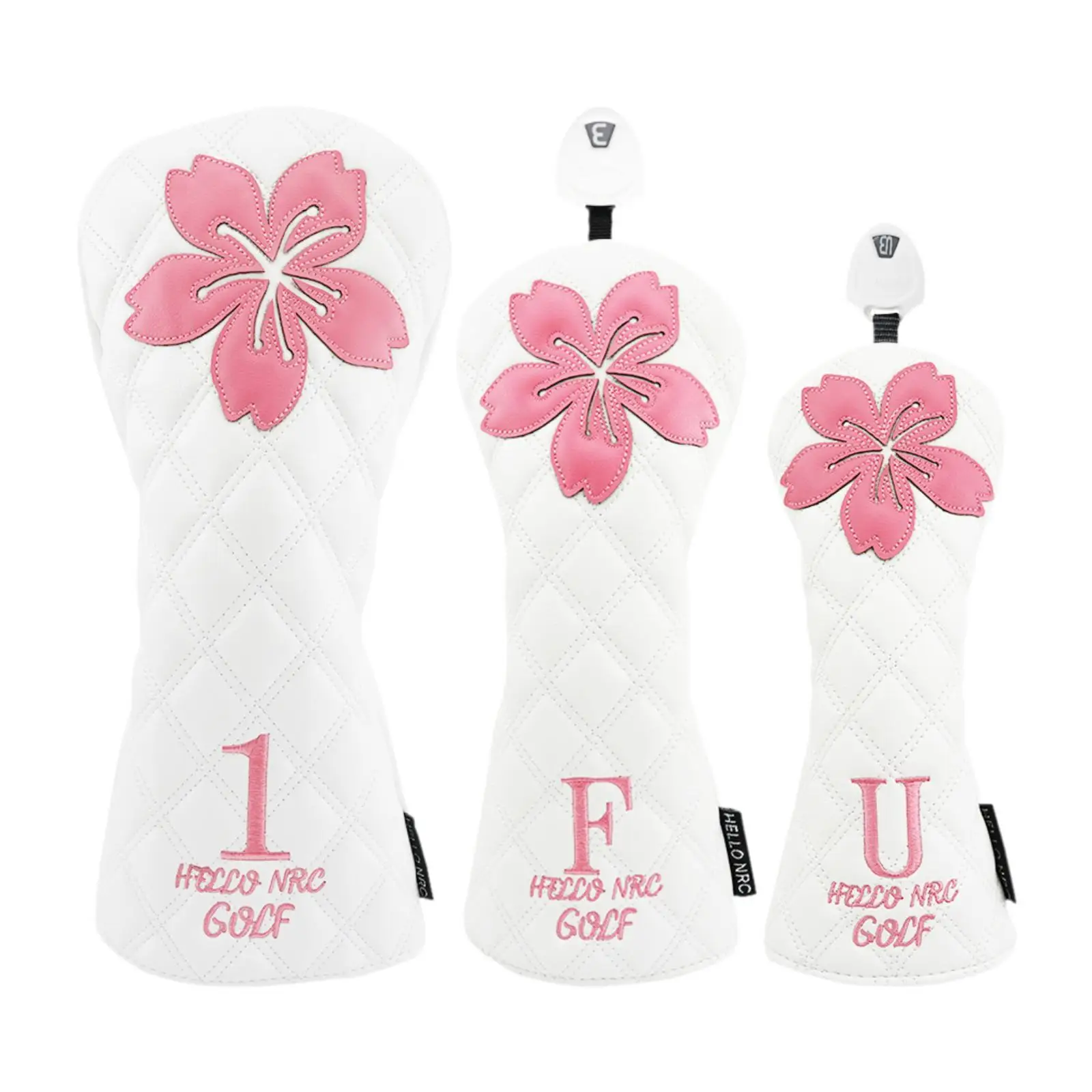 

3Pcs Golf Head Cover for Golf Protector Long Neck Protective Sleeve Golf Wood Headcover for Sports Golfer Outdoor Adults